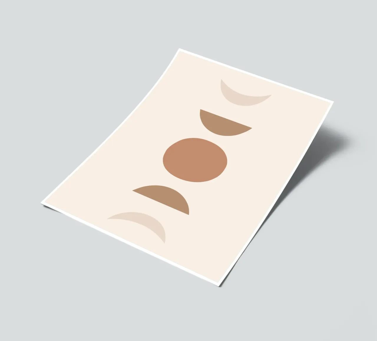 Boho Geometrie – Erdtöne & Minimalismus Stickerbogen von Whole©