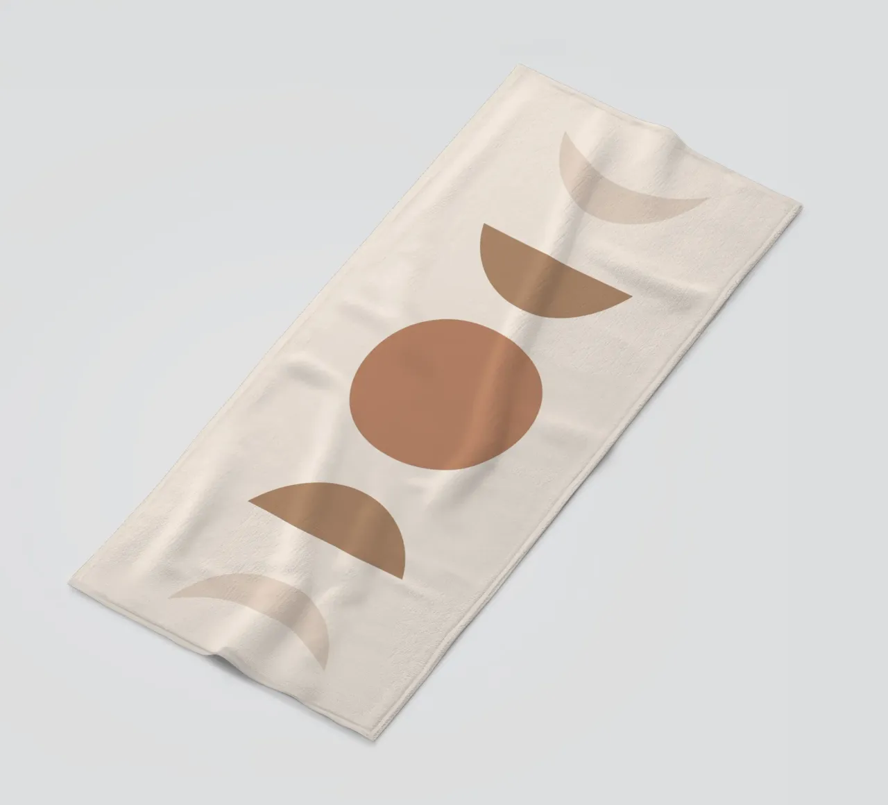 Boho geometry - earth tones & minimalism beach towel by Whole©