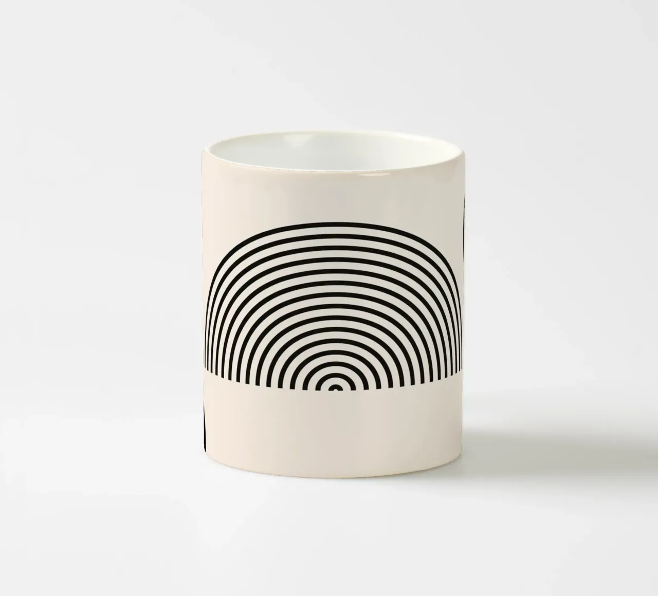 Geometria minimalista - nero e beige tazza in ceramica da Whole©