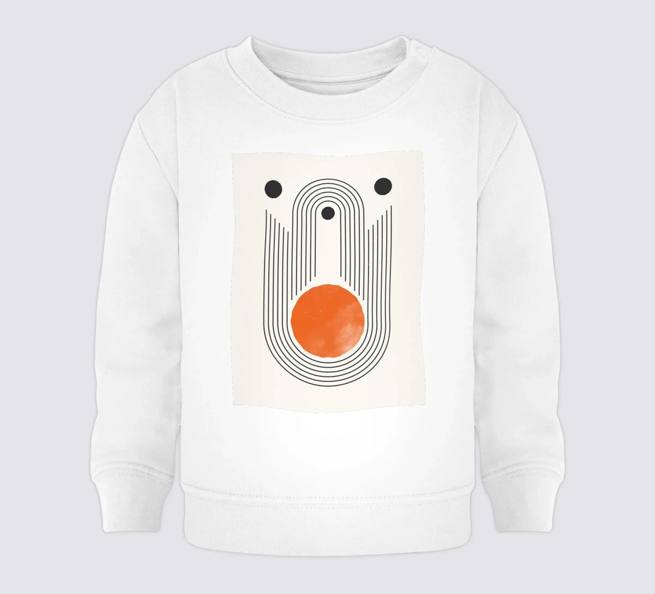 Retro Minimal – Geometrie & Orange felpa neonato da Whole©