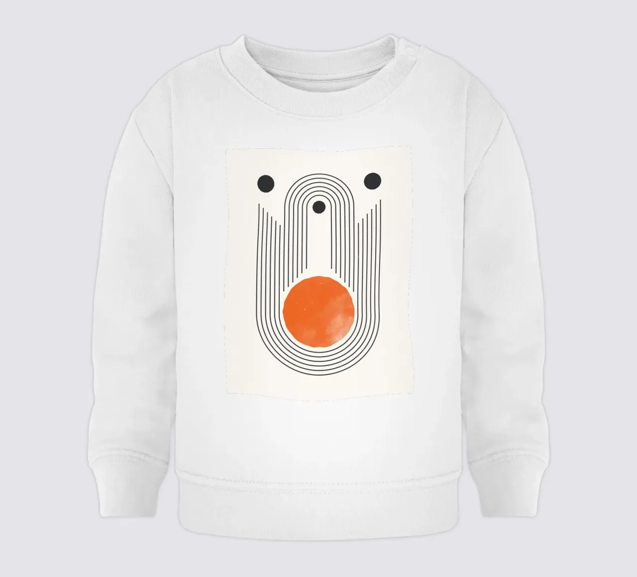 Retro Minimal – Geometrie & Orange felpa neonato da Whole©