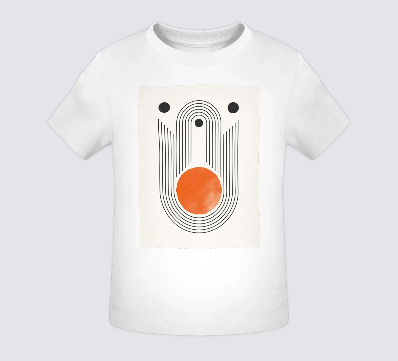 Retro Minimal – Geometrie & Orange maglietta neonato da Whole©