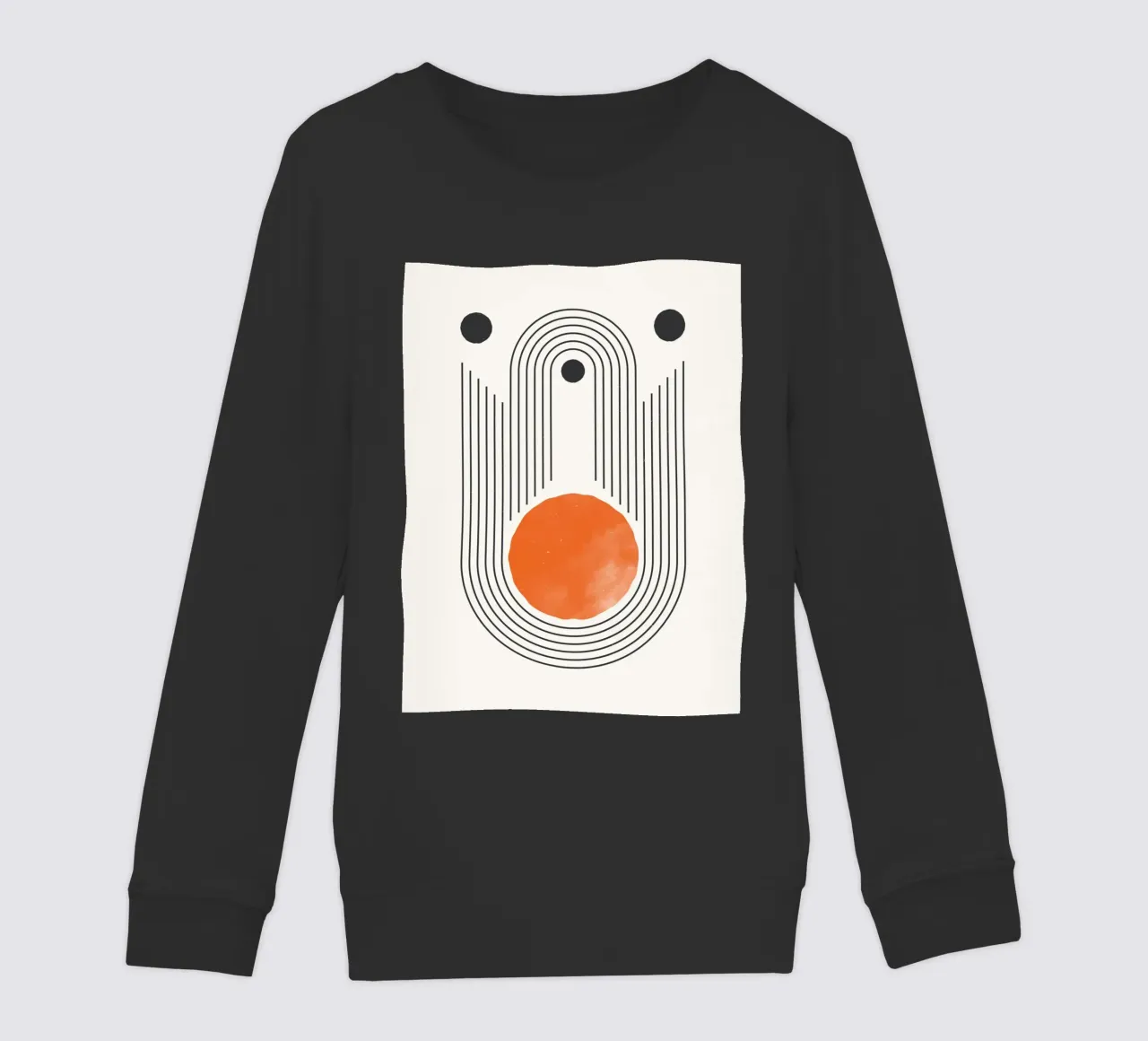 Retro Minimal – Geometrie & Orange felpa bambino da Whole©