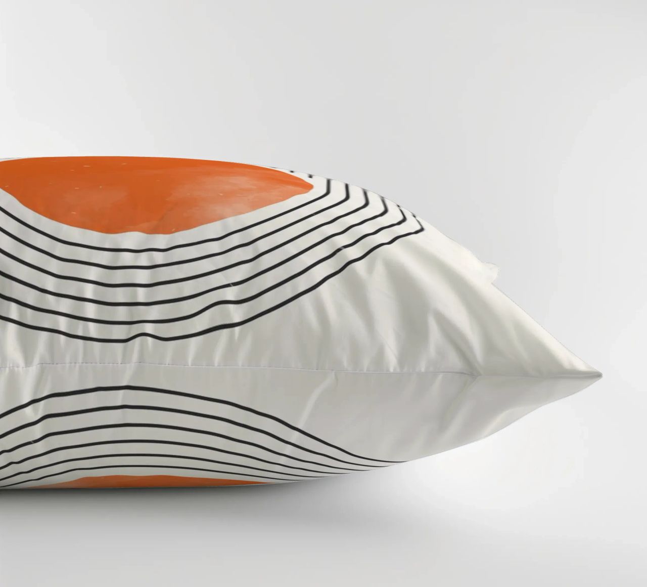 Retro Minimal – Geometrie & Orange cuscino da Whole©