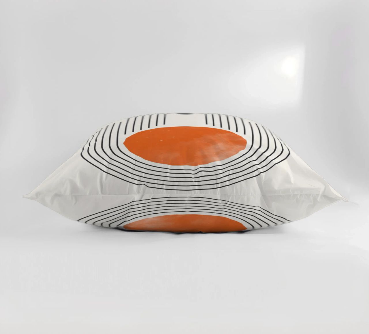 Retro Minimal – Geometrie & Orange cuscino da Whole©