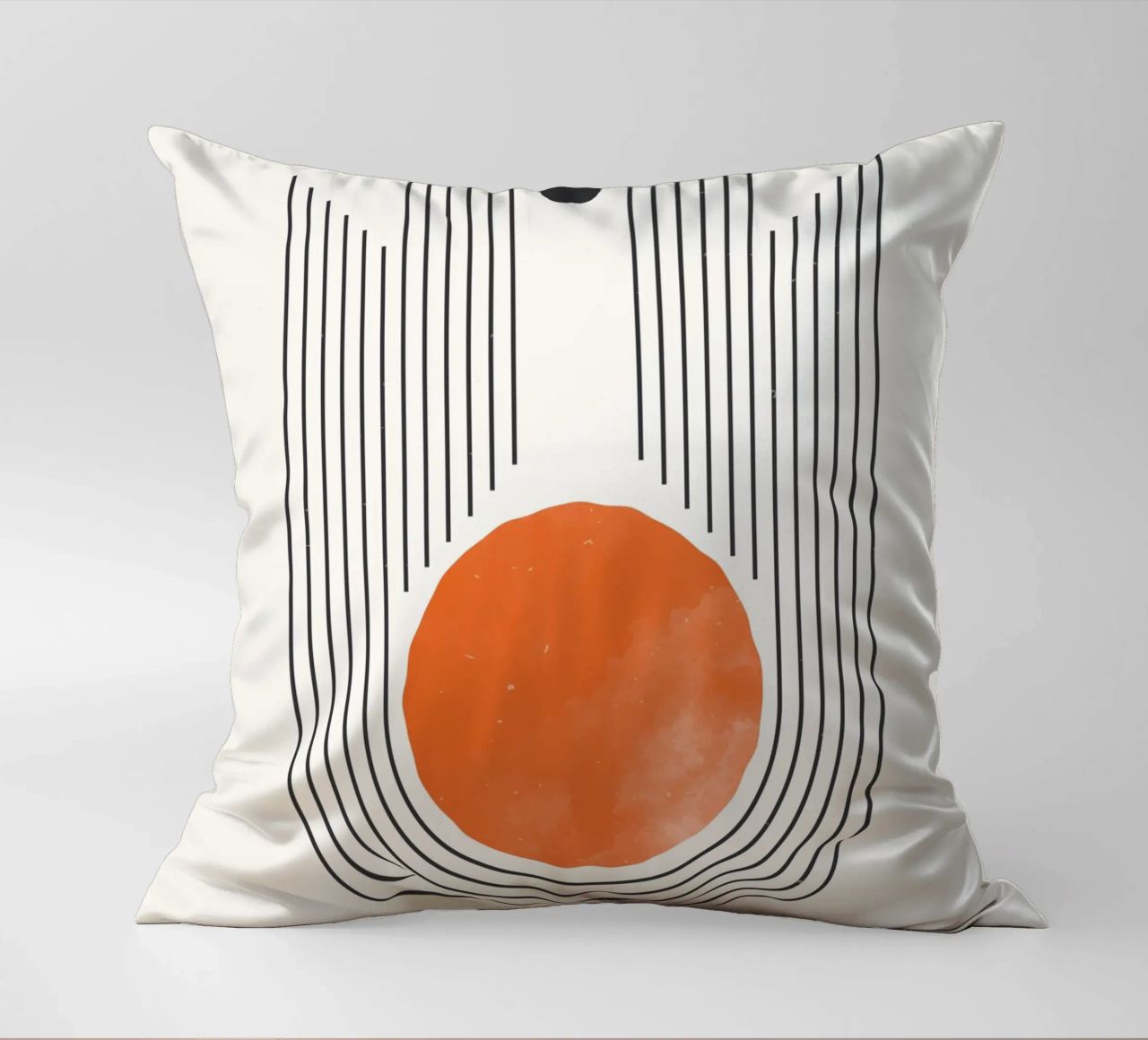 Retro Minimal – Geometrie & Orange cuscino da Whole©