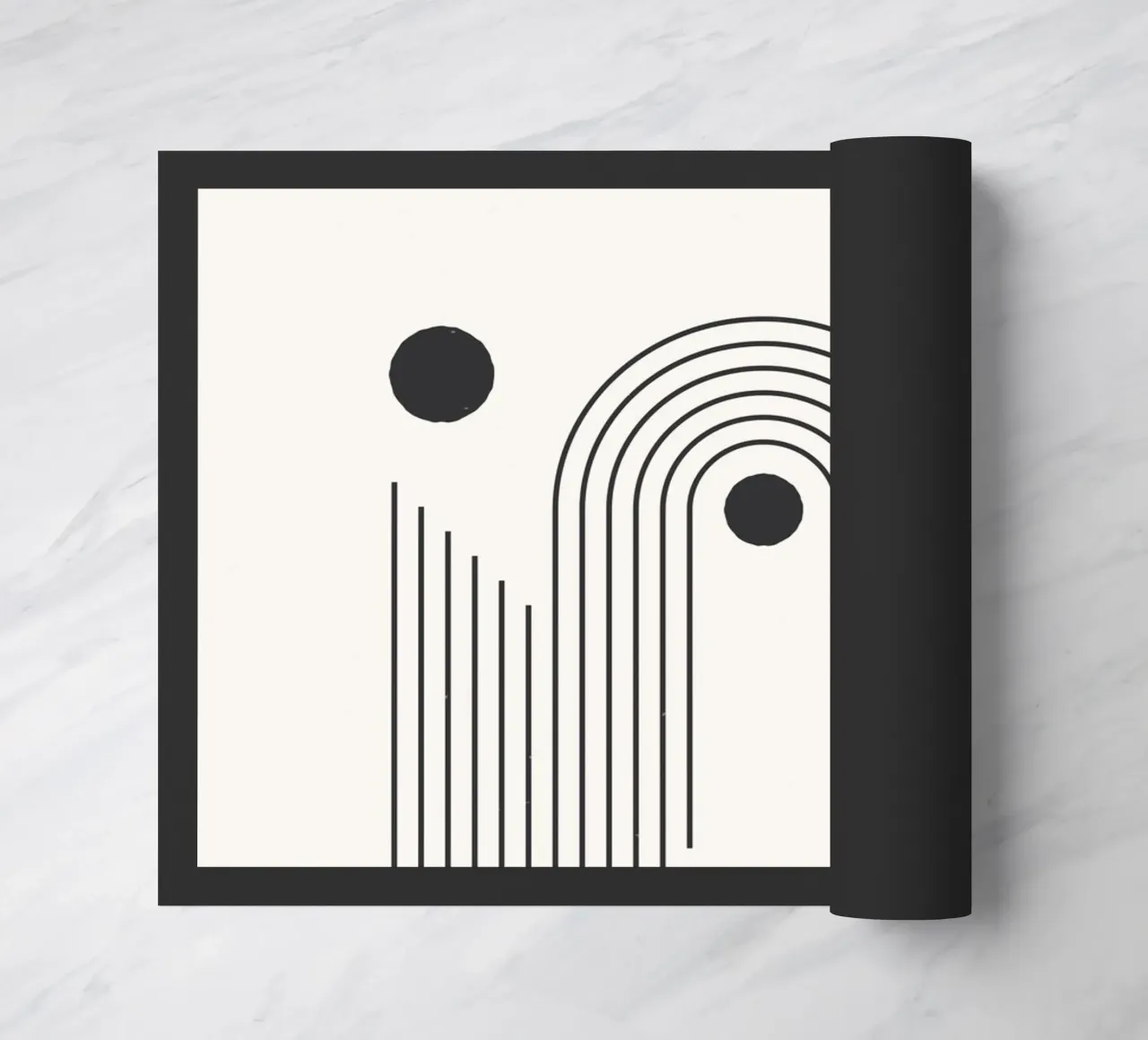 Retro Minimal – Geometrie & Orange zerbino da Whole©