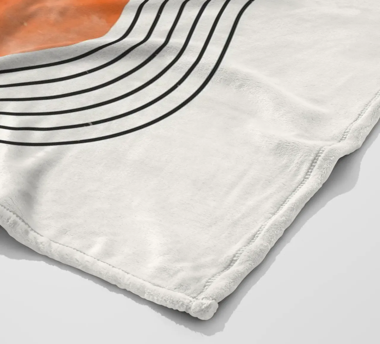 Retro Minimal – Geometrie & Orange coperta in pile da Whole©