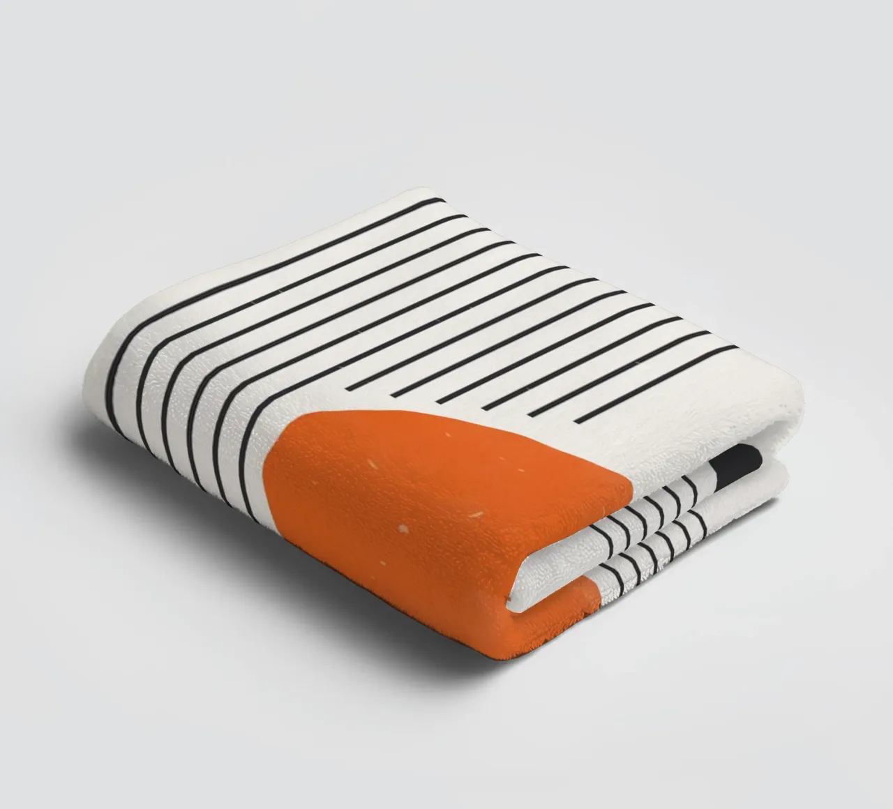 Retro Minimal – Geometrie & Orange asciugamano da bagno da Whole©
