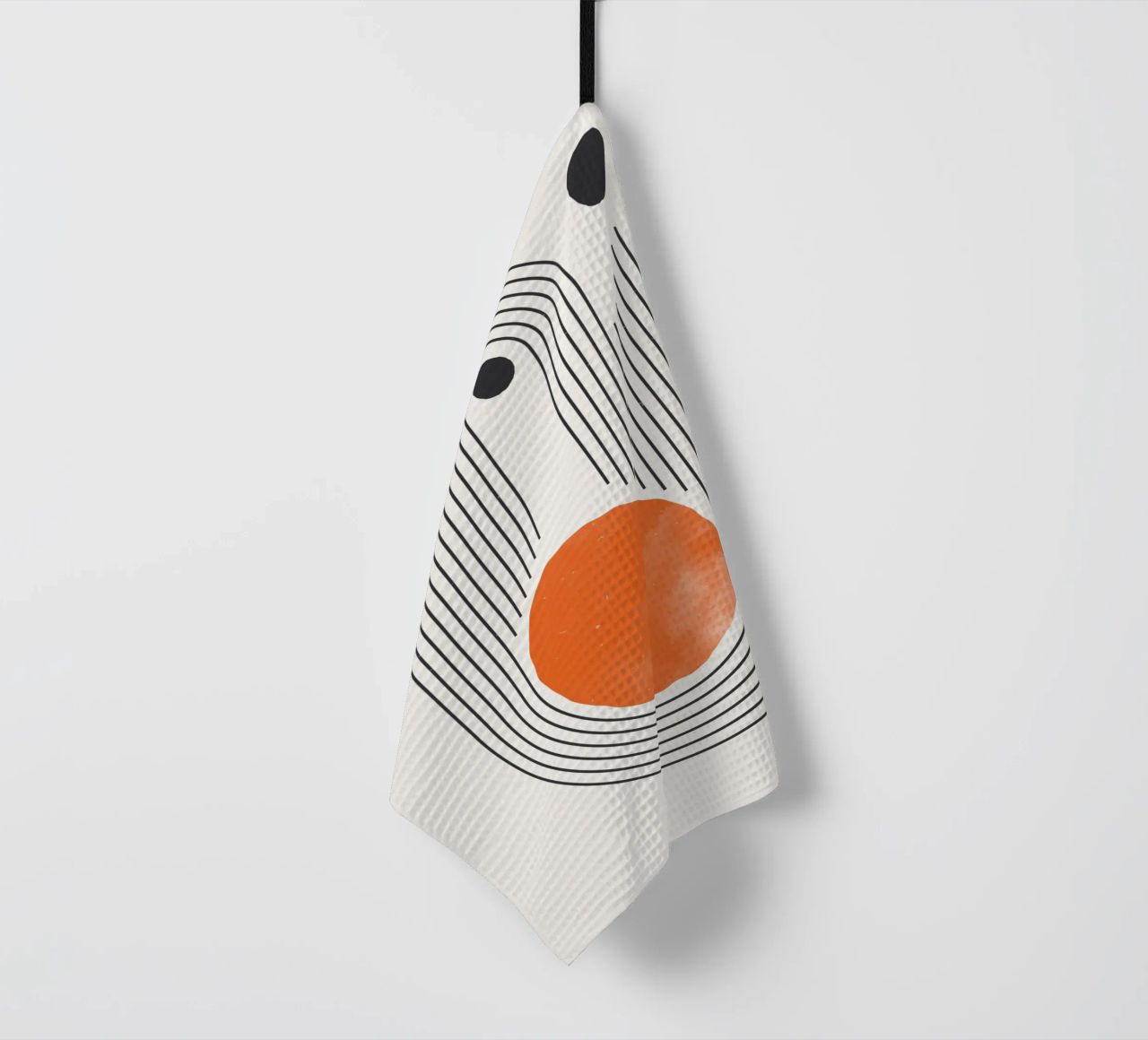 Retro Minimal – Geometrie & Orange canovaccio da cucina da Whole©