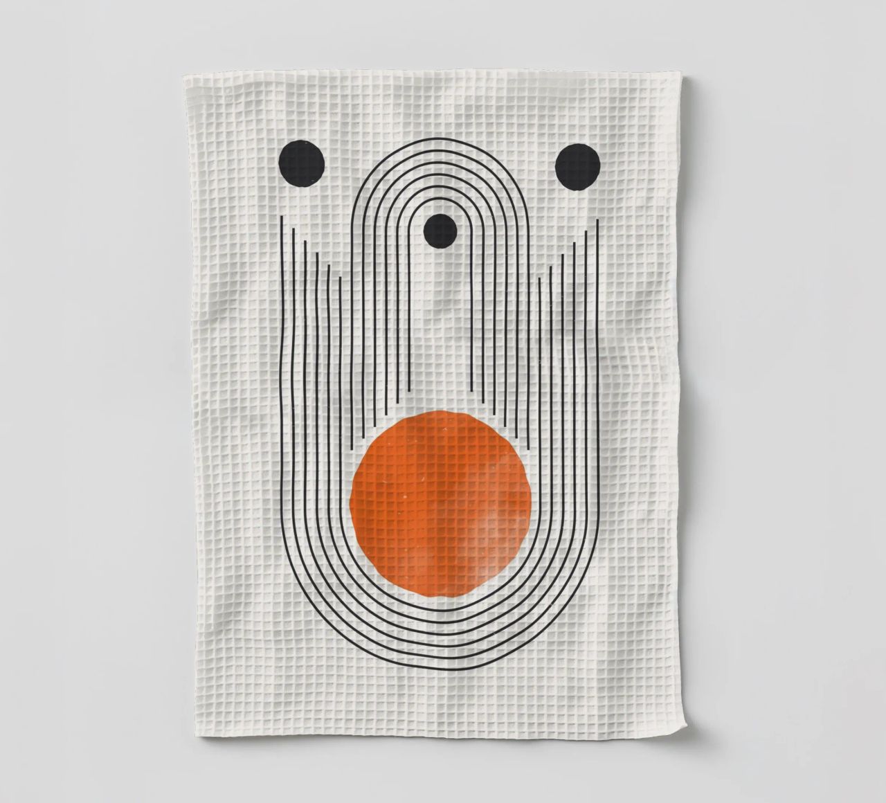Retro Minimal – Geometrie & Orange canovaccio da cucina da Whole©
