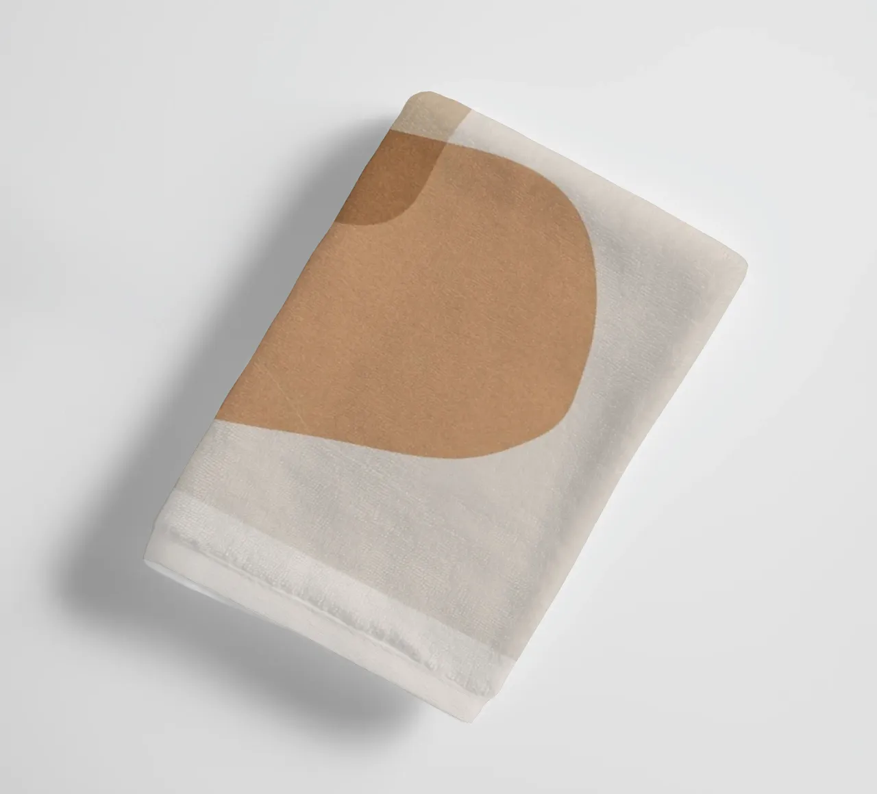 Abstracte vormen - aardetinten & minimalisme badhanddoek van Whole©