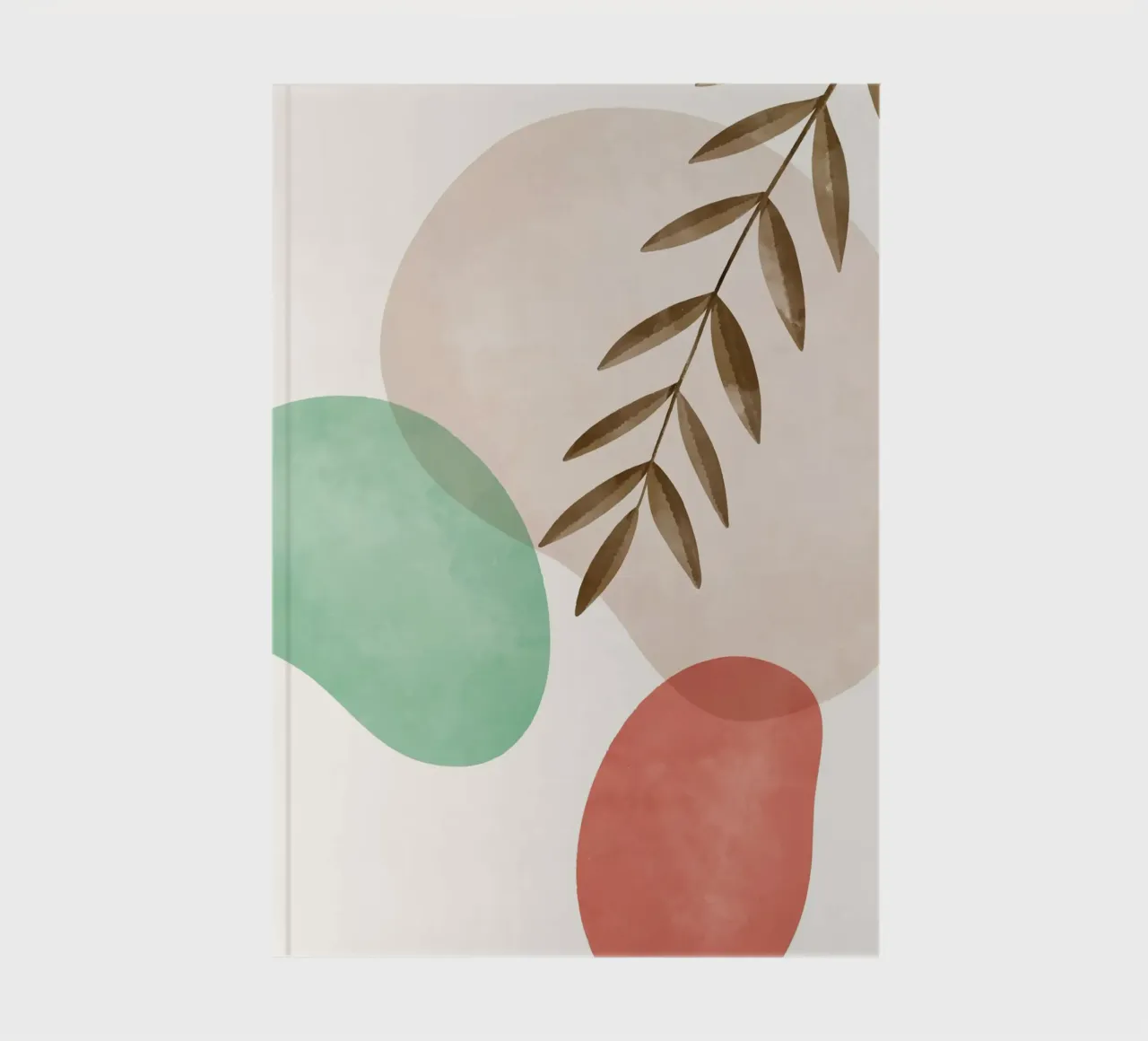 Boho leaves - Soft colours & nature notebook by Whole©