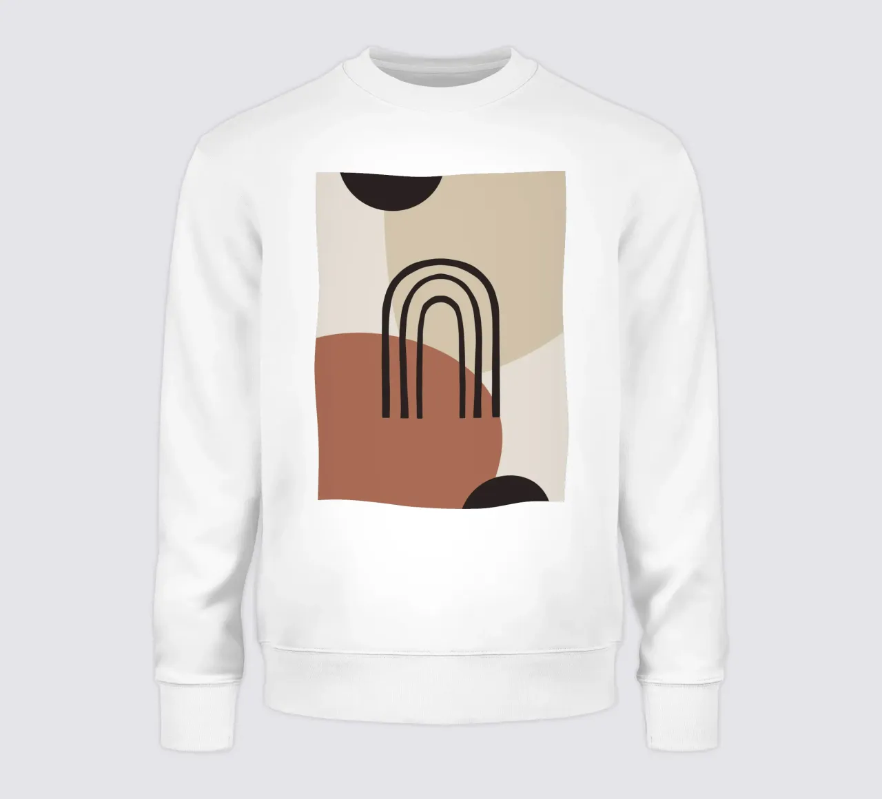 Arco Boho - Minimal e tonalità della terra felpa da Whole©