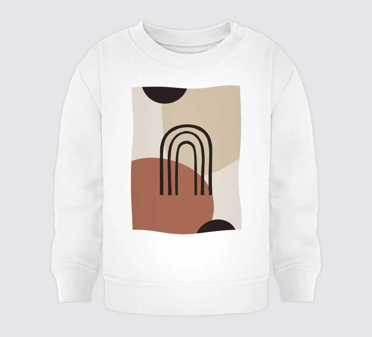 Arco Boho - Minimal e tonalità della terra felpa neonato da Whole©