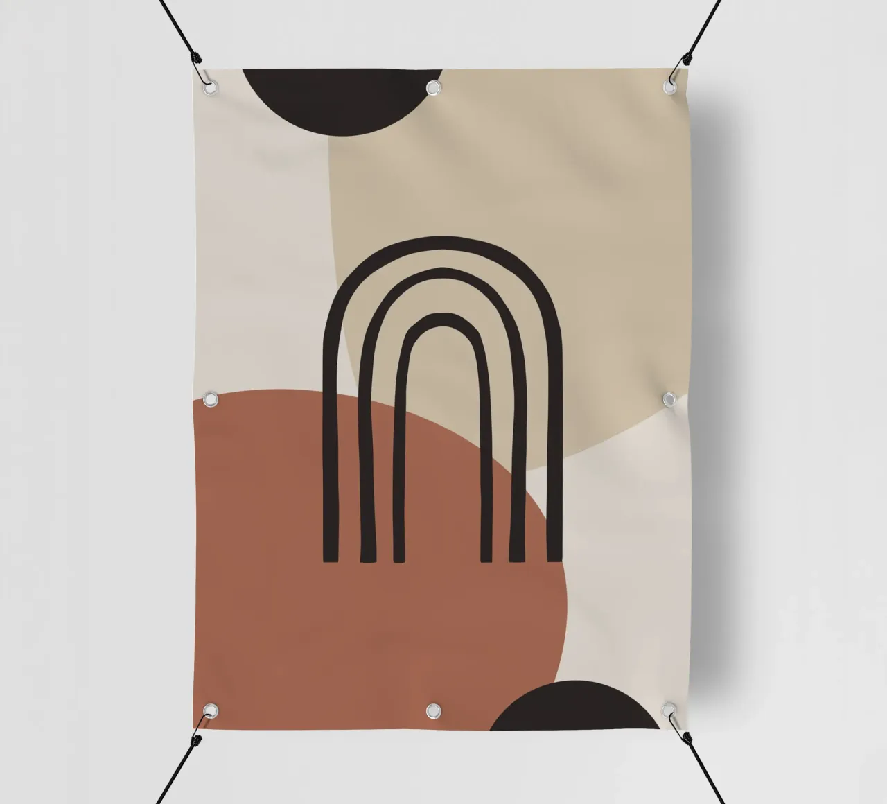 Arco Boho - Minimal e tonalità della terra telo in pvc da Whole©