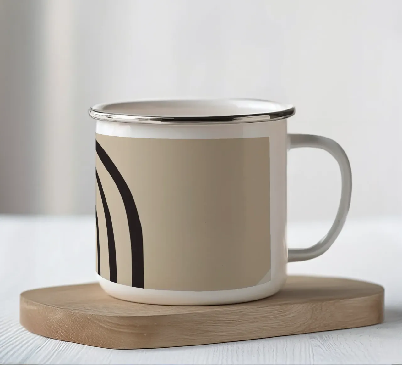 Arco Boho - Minimal e tonalità della terra tazza in smalto da Whole©
