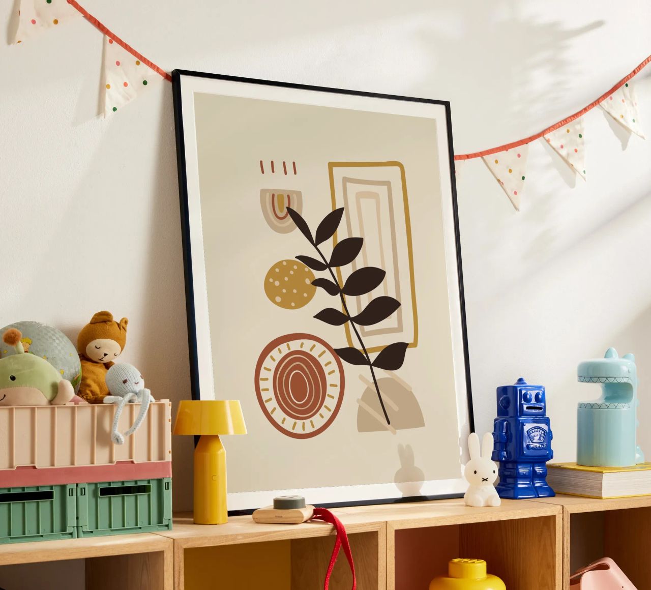 Collage Boho - Nature & tons terre poster de Whole©