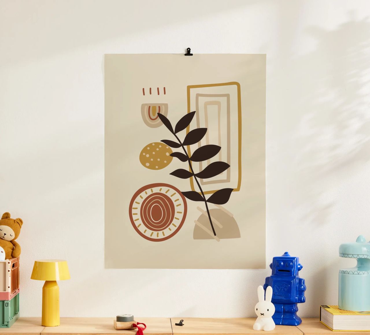 Collage Boho - Nature & tons terre poster de Whole©
