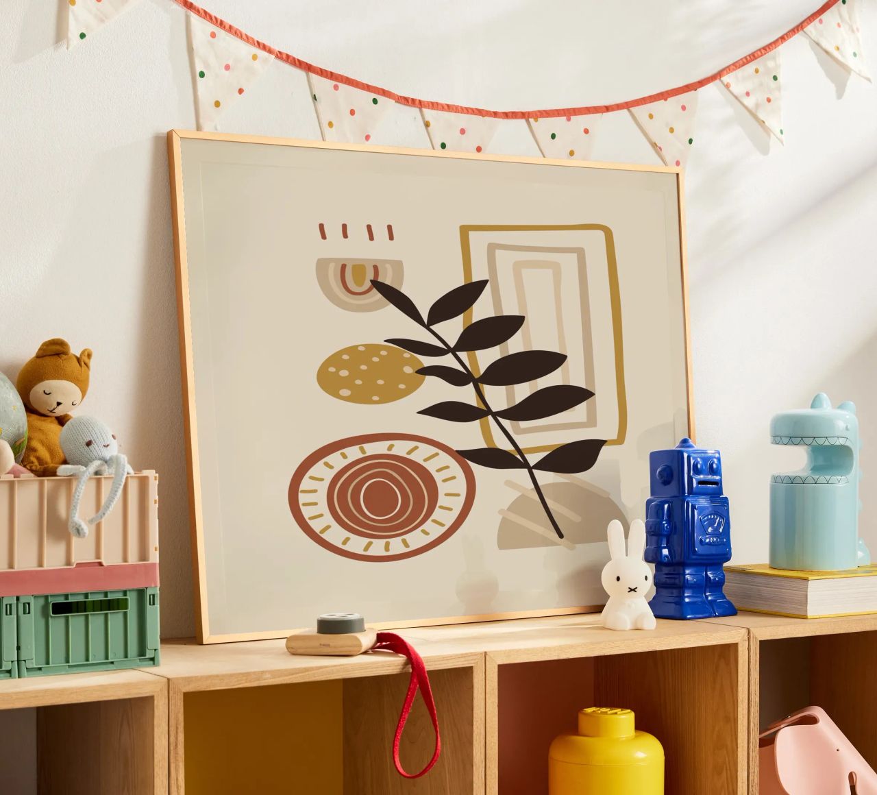 Collage Boho - Nature & tons terre poster de Whole©