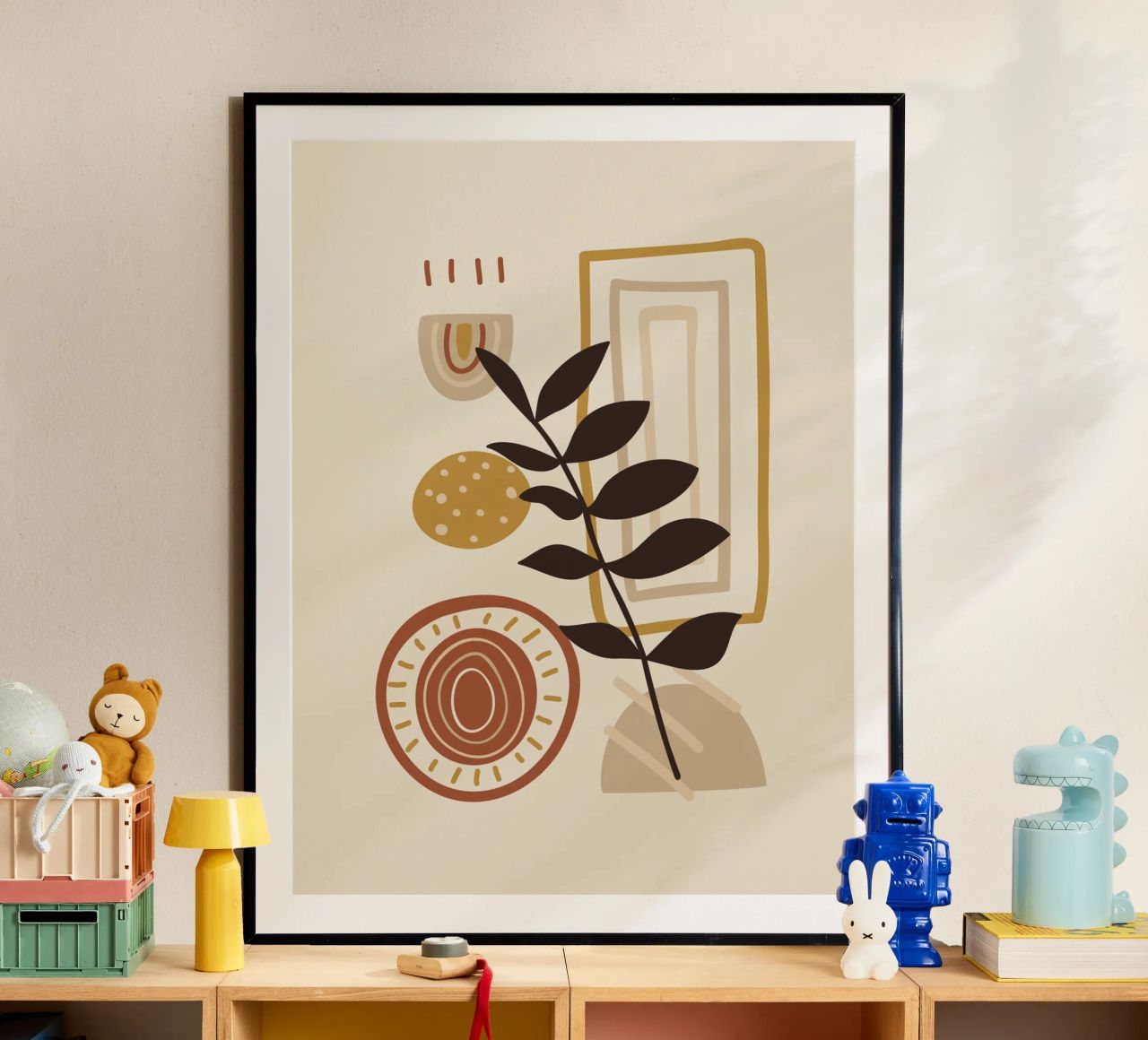Collage Boho - Nature & tons terre poster de Whole©