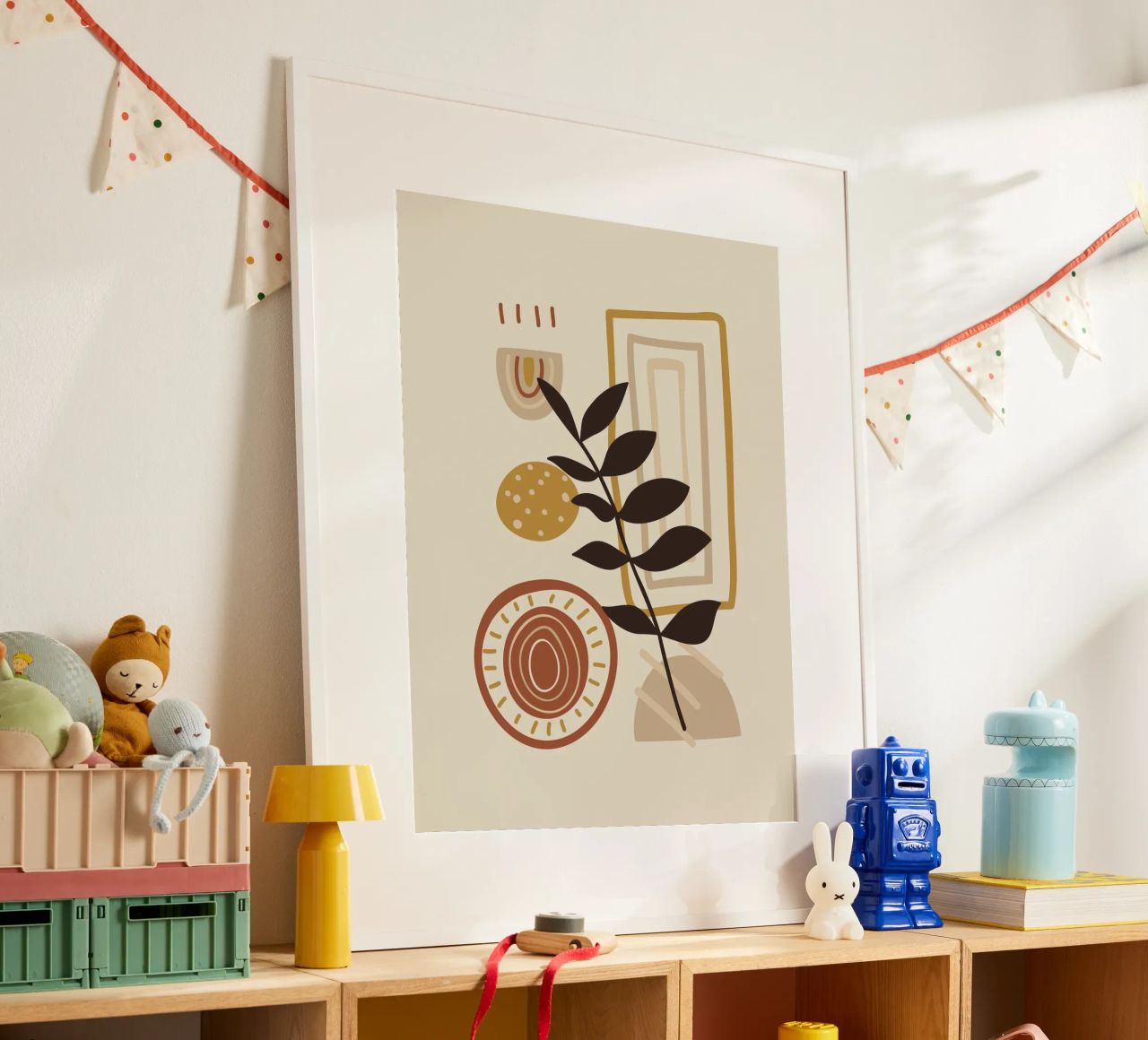 Collage Boho - Nature & tons terre poster de Whole©