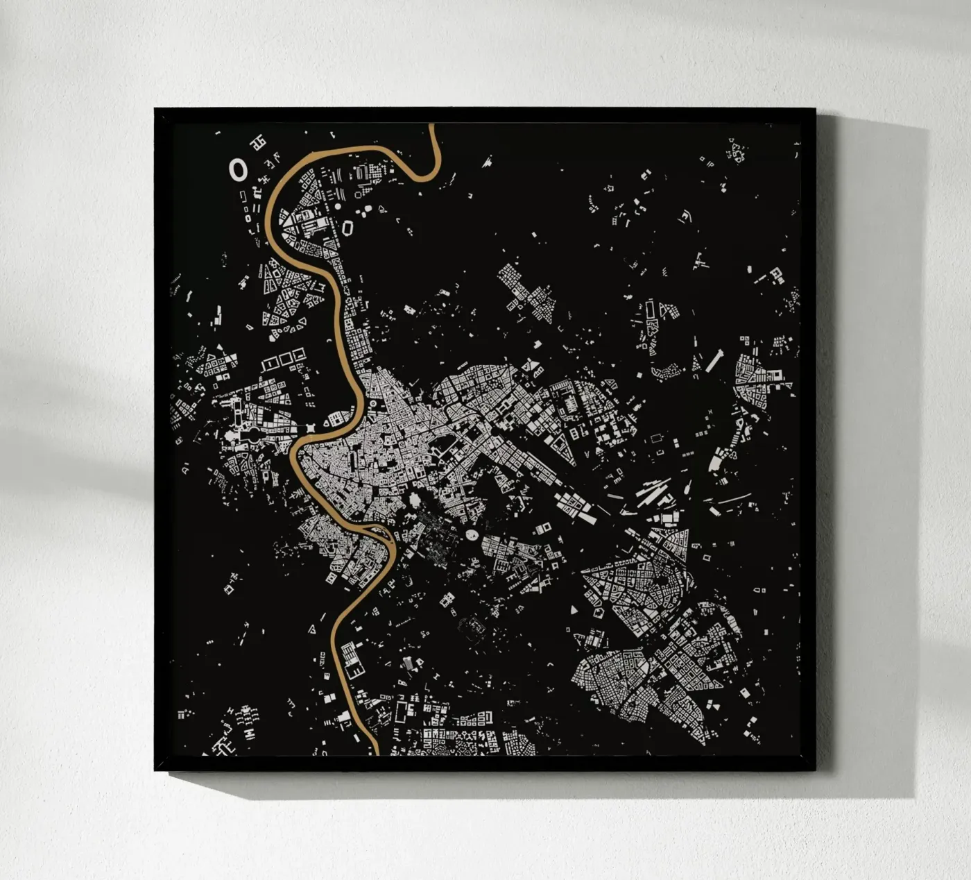 Rome Brown poster da Urban Maps