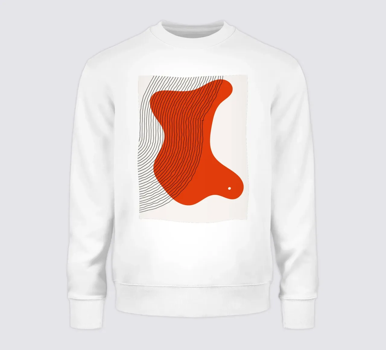 Linee astratte - Rosso dinamico felpa da Whole©