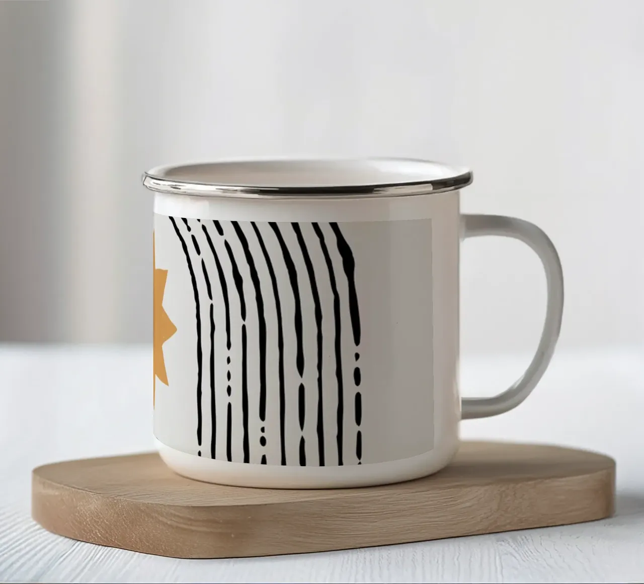 Boho Sonnentor - Design spirituale tazza in smalto da Whole©