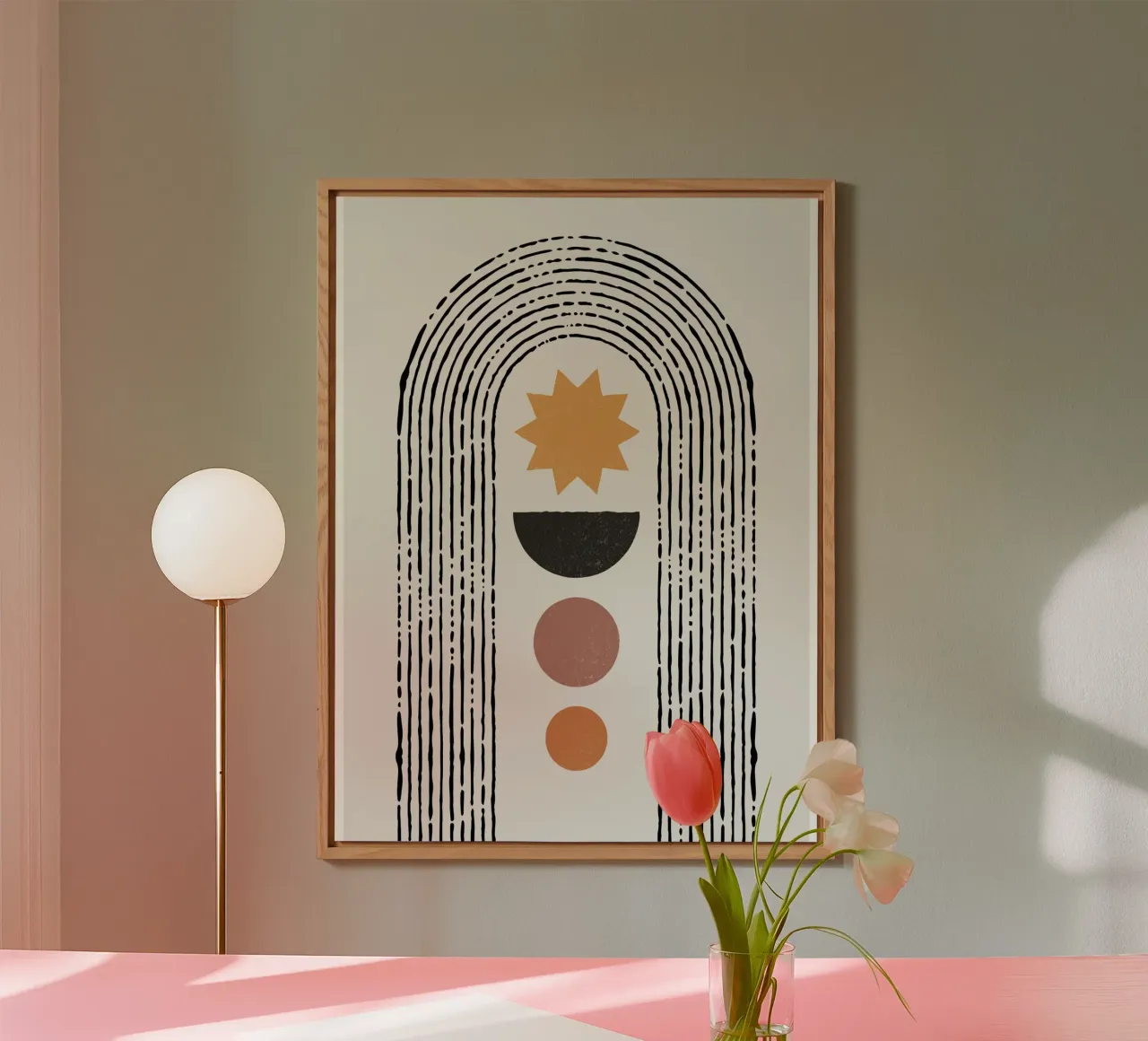 Boho Sonnentor – Spirituelles Design Forex-Platte von Whole©