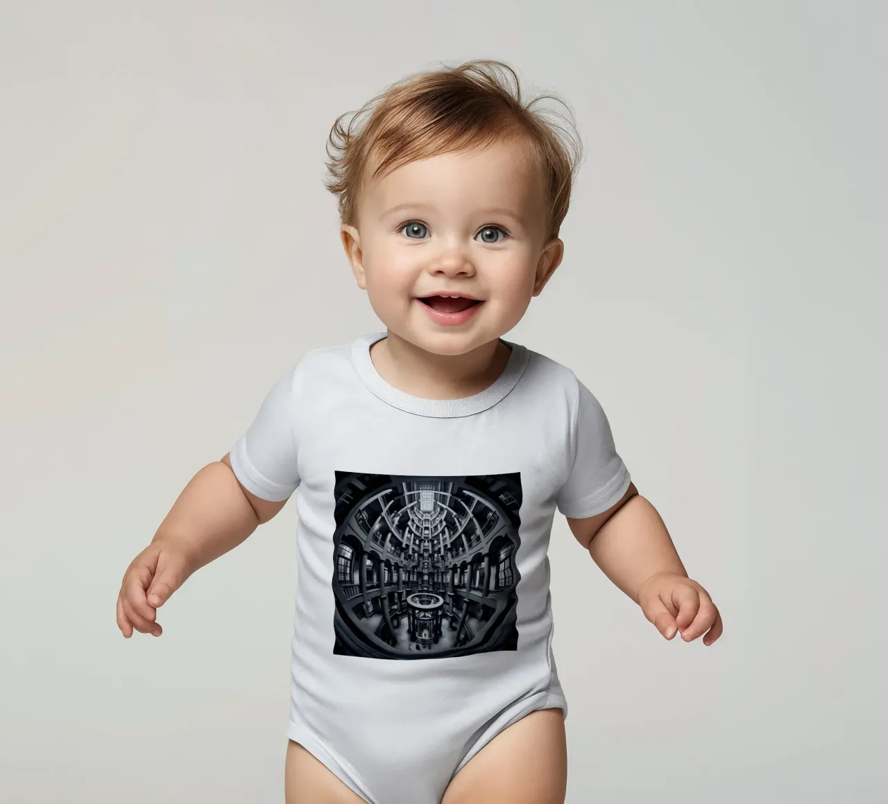 Sphere 052 - Symmetrical Architecture Kurzarm Babybody von Spheres