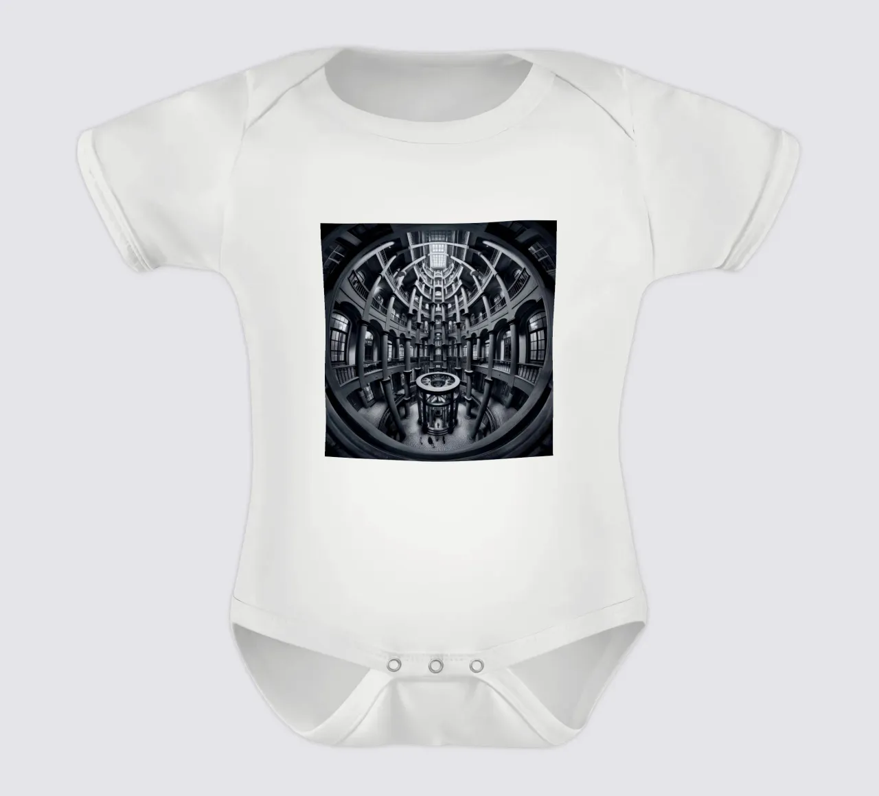 Sphere 052 - Symmetrical Architecture body neonato maniche corte da Spheres