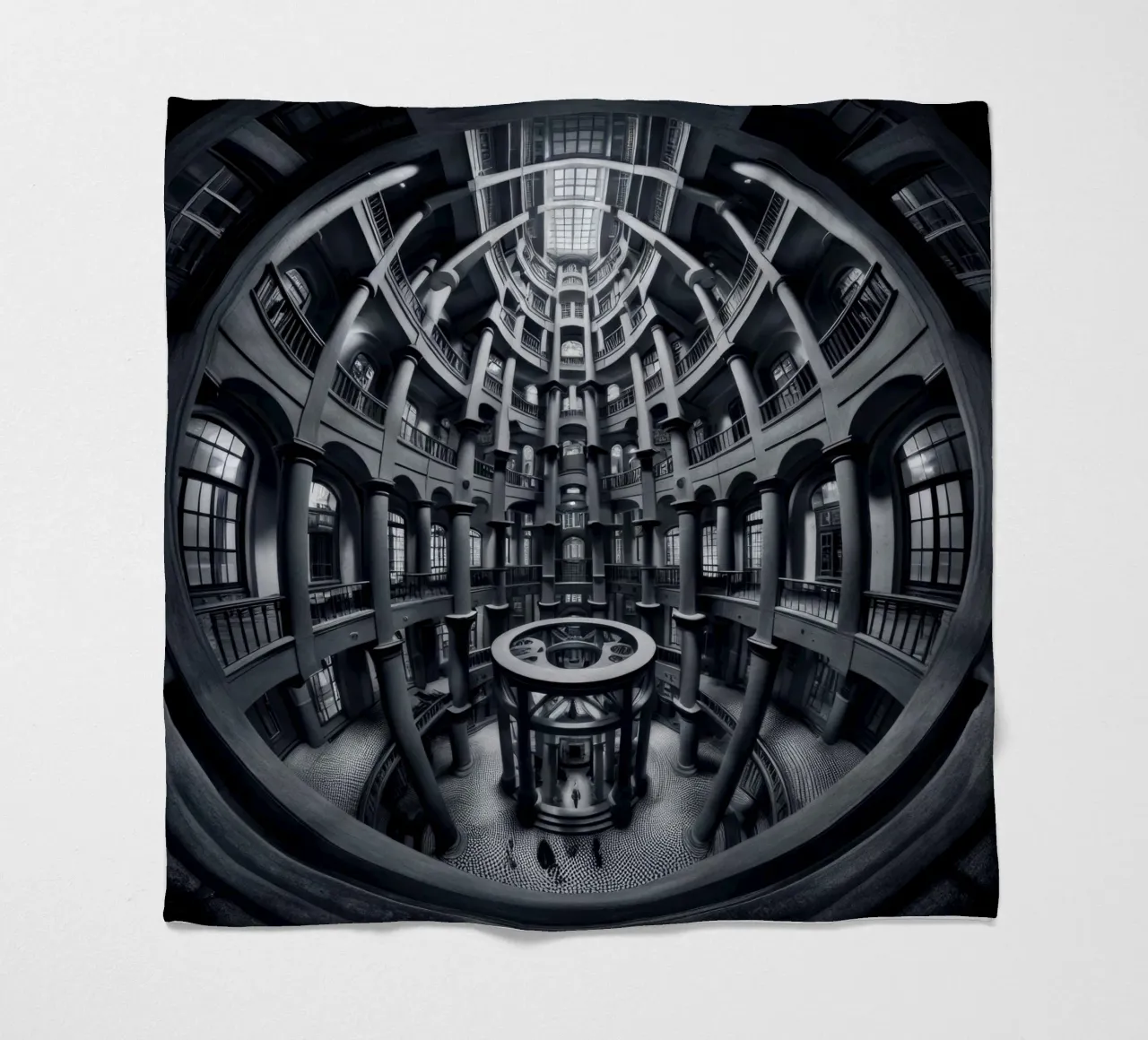 Sphere 052 - Symmetrical Architecture Fleecedecke von Spheres