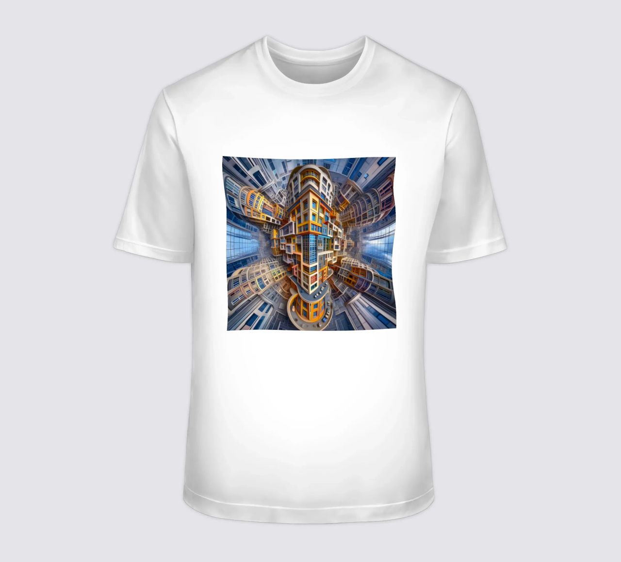 Sphere 053 - Futuristic Building Design With Vibrant Colors t-shirt da Spheres
