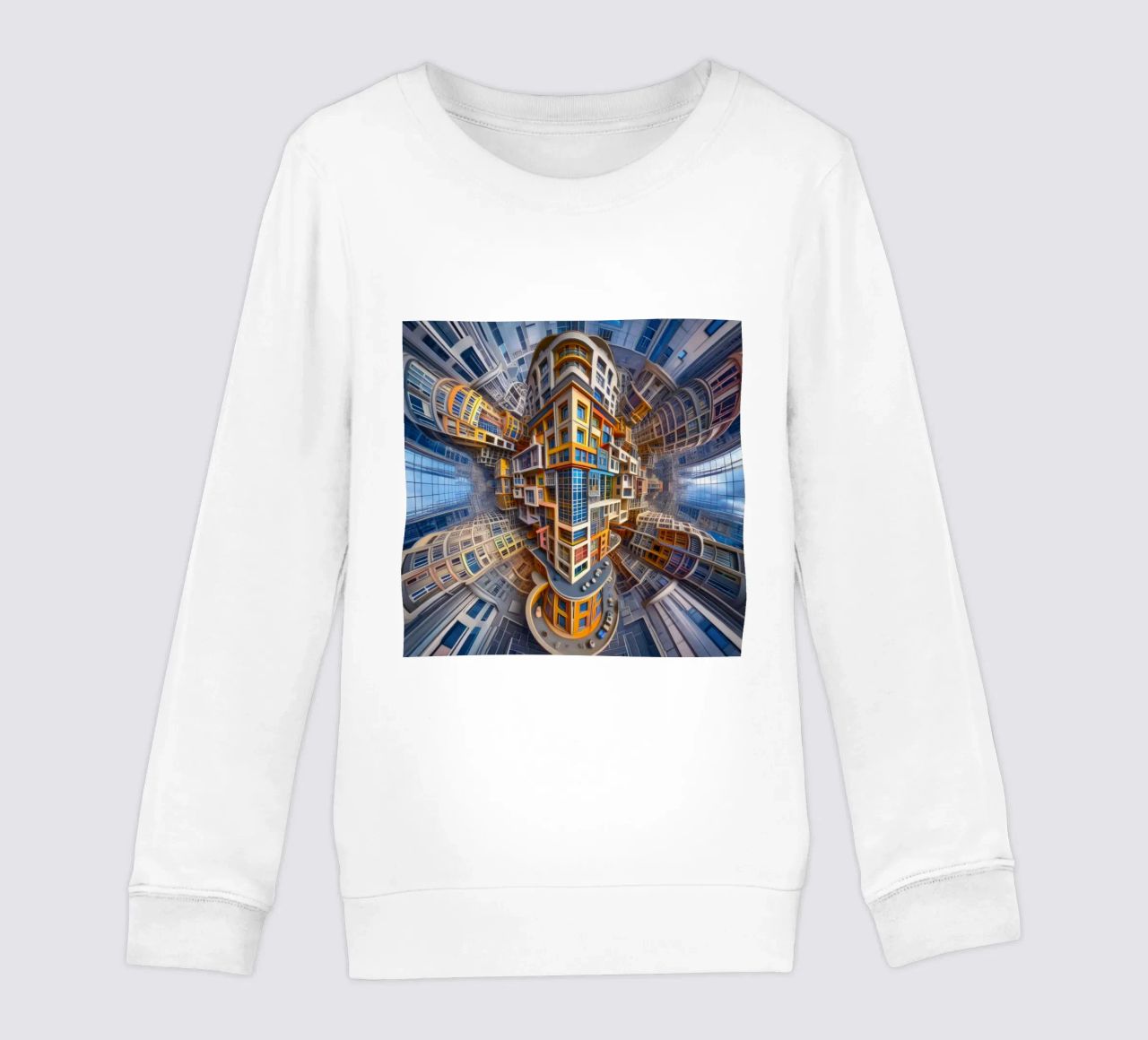 Sphere 053 - Futuristic Building Design With Vibrant Colors felpa bambino da Spheres