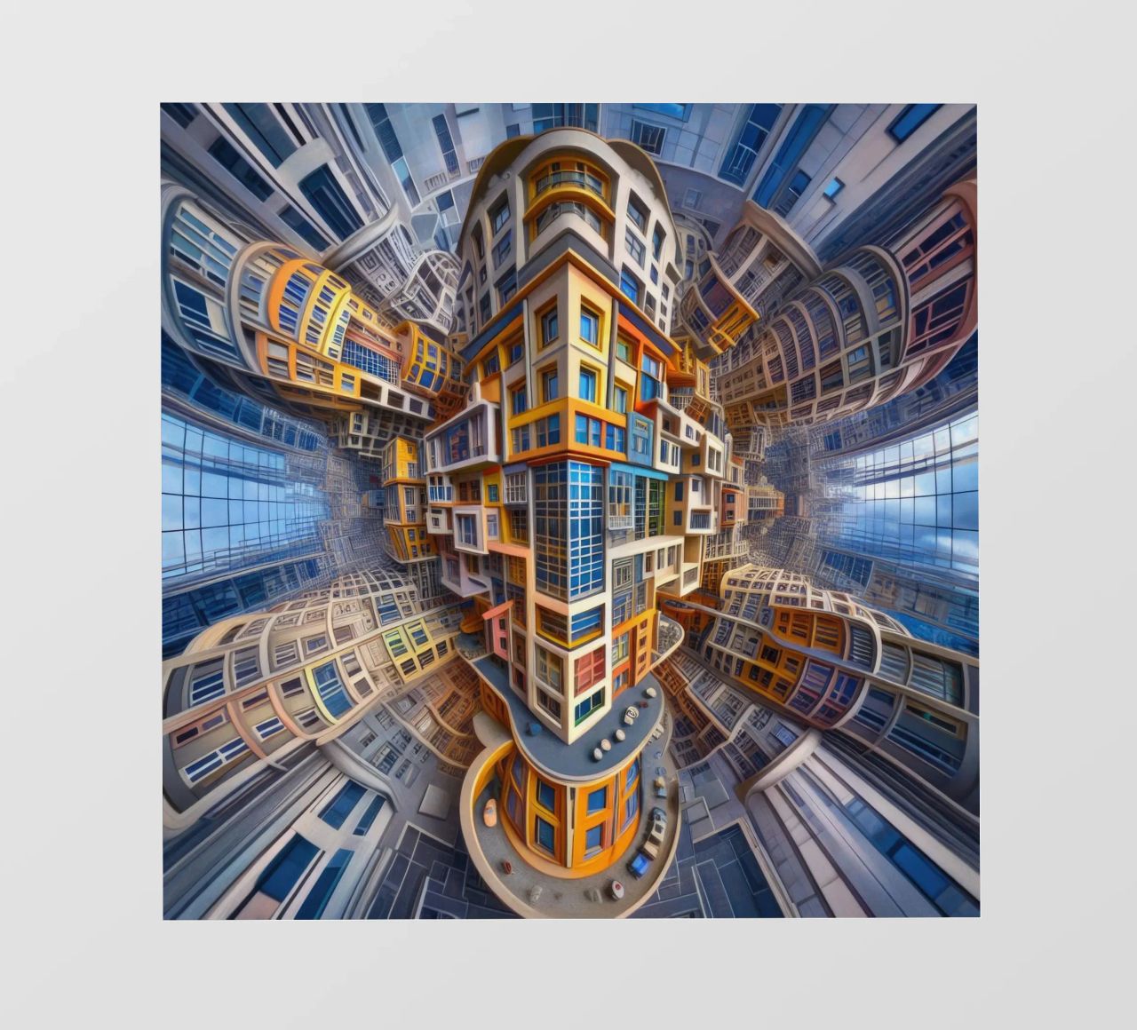 Sphere 053 - Futuristic Building Design With Vibrant Colors pellicola backlit da Spheres