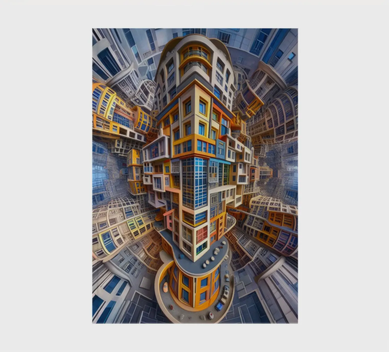 Sphere 053 - Futuristic Building Design With Vibrant Colors notebook by Spheres