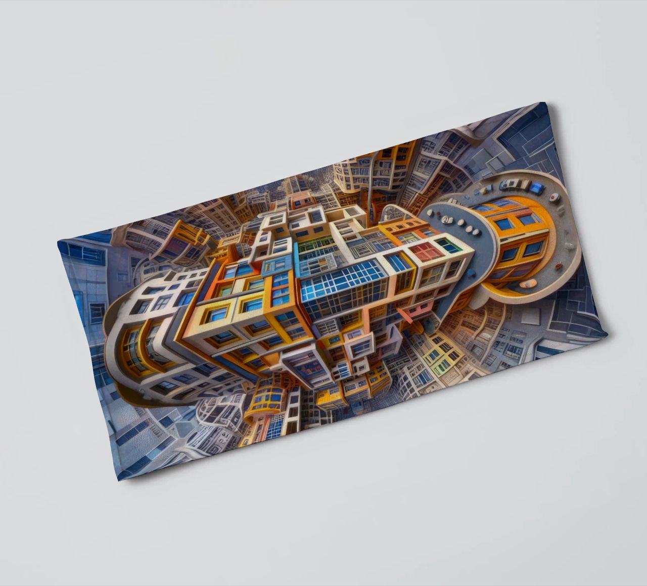 Sphere 053 - Futuristic Building Design With Vibrant Colors asciugamano da bagno da Spheres