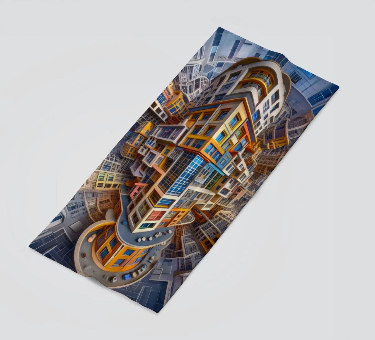Sphere 053 - Futuristic Building Design With Vibrant Colors telo mare da Spheres