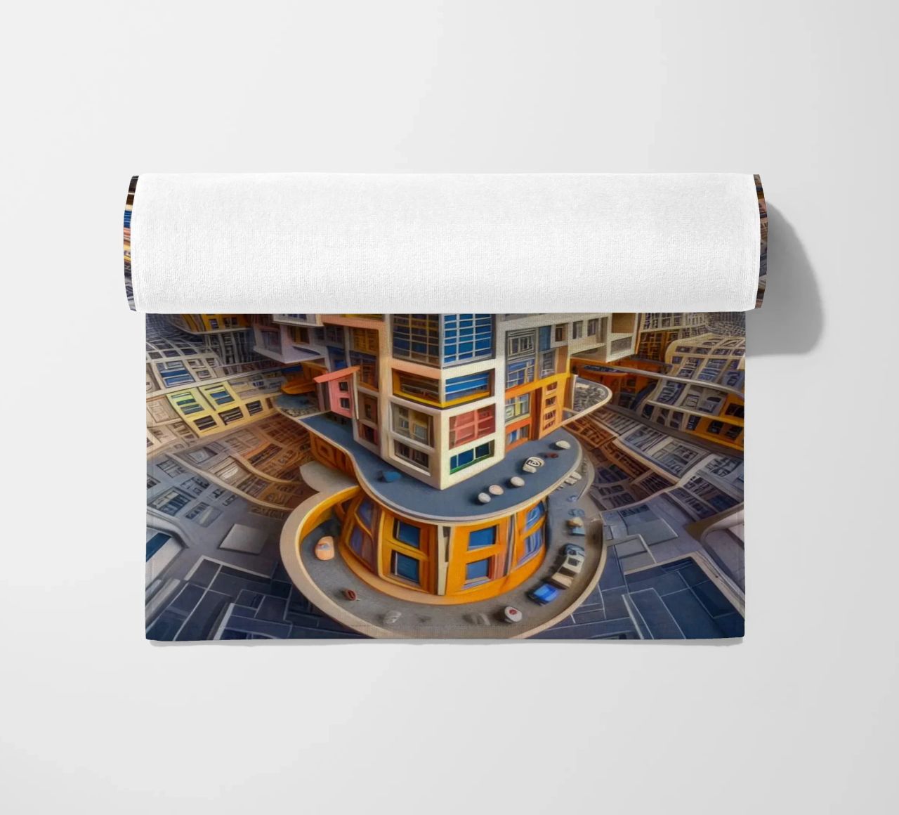 Sphere 053 - Futuristic Building Design With Vibrant Colors telo mare da Spheres