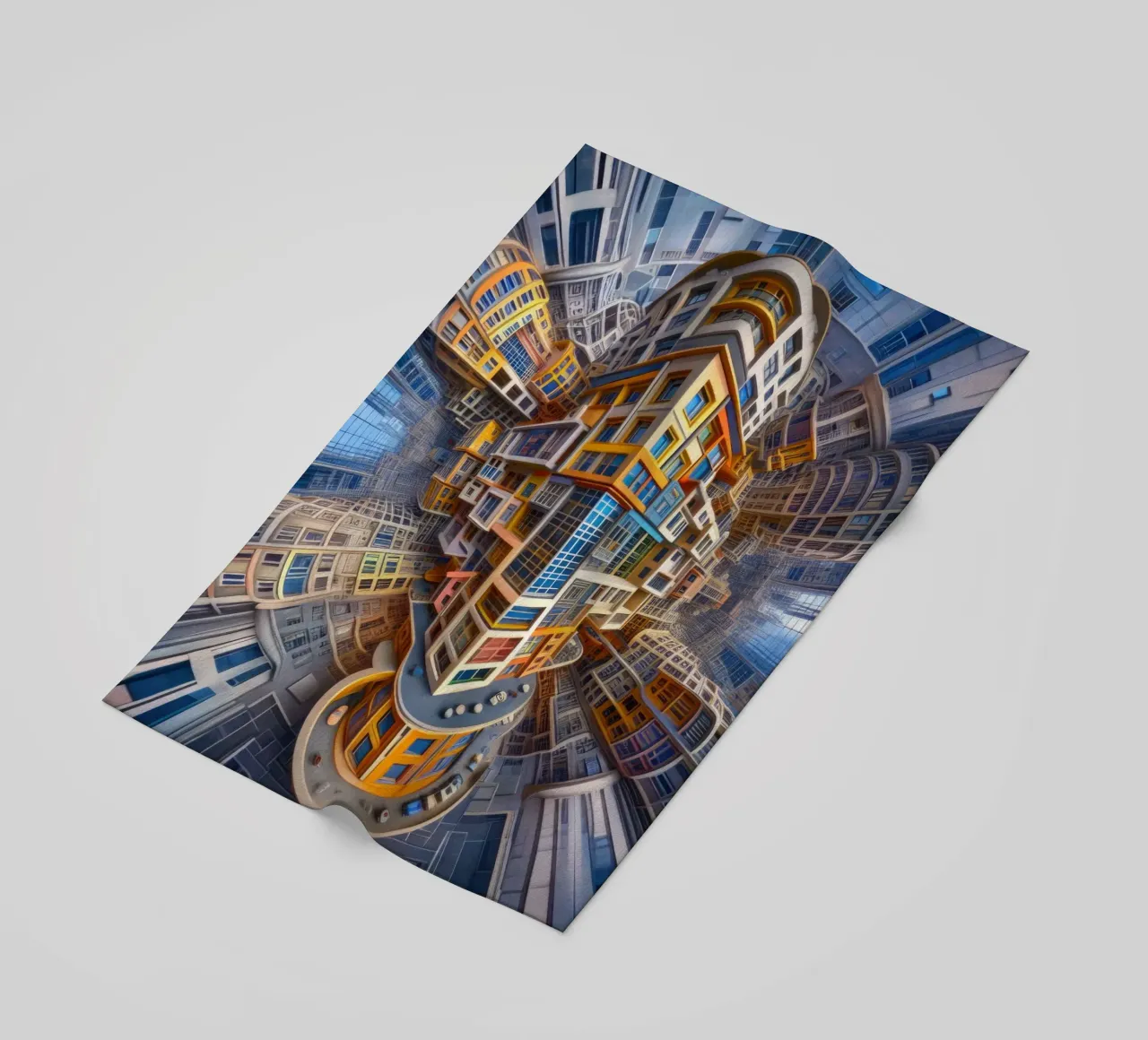 Sphere 053 - Futuristic Building Design With Vibrant Colors telo mare da Spheres