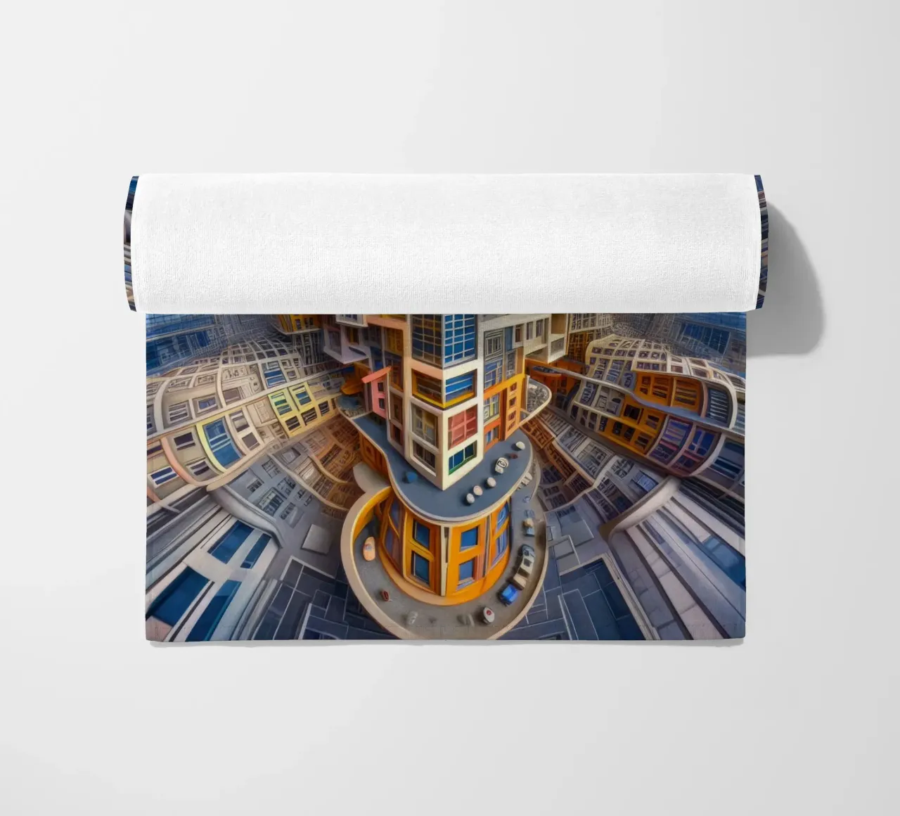 Sphere 053 - Futuristic Building Design With Vibrant Colors telo mare da Spheres