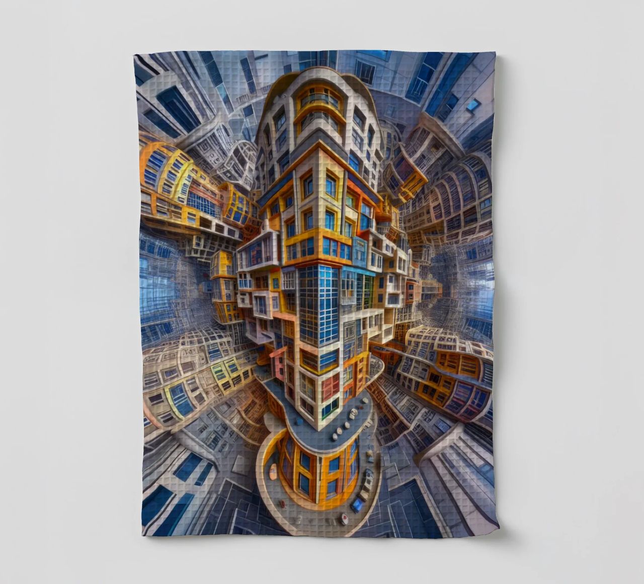 Sphere 053 - Futuristic Building Design With Vibrant Colors canovaccio da cucina da Spheres