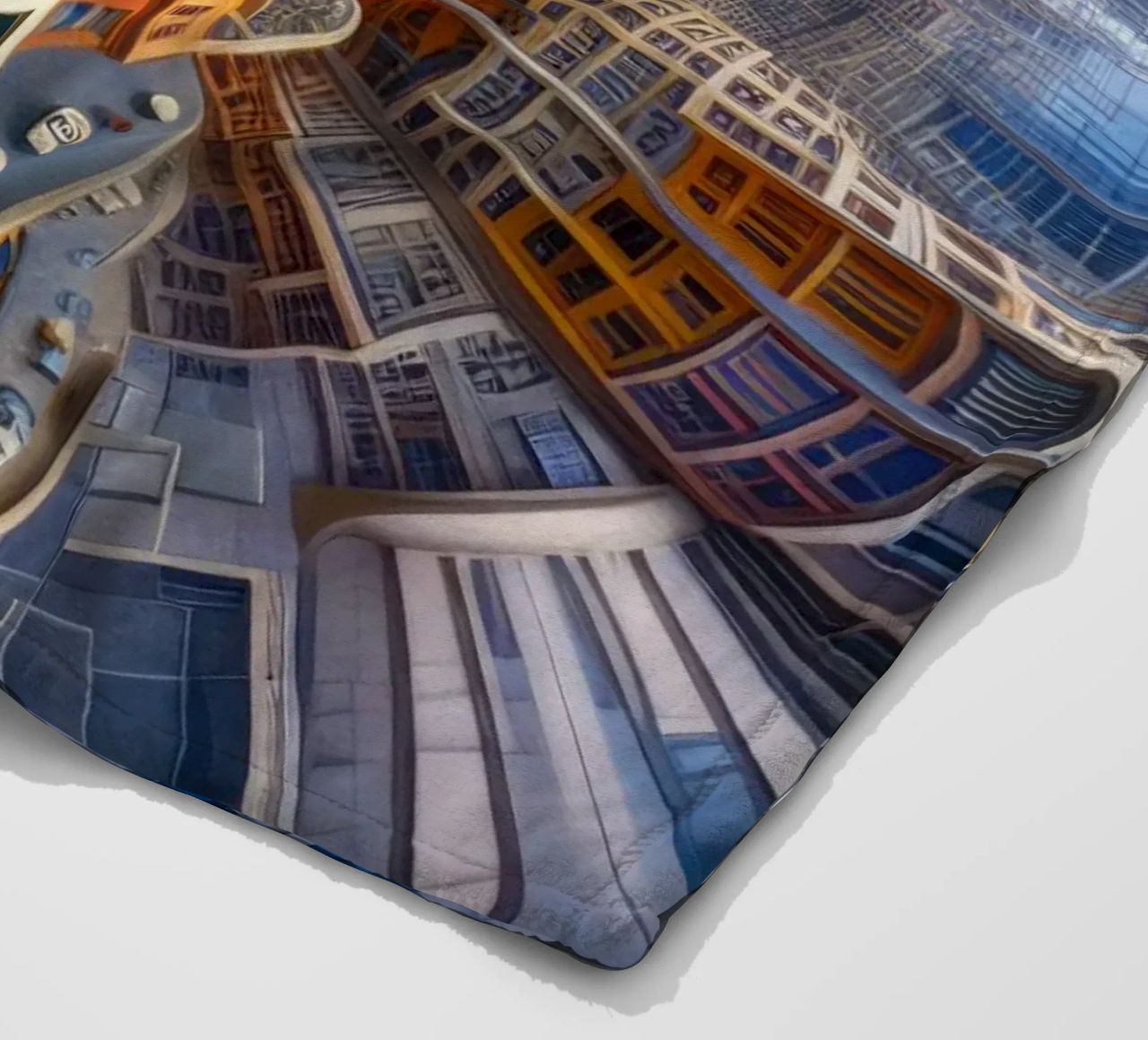 Sphere 053 - Futuristic Building Design With Vibrant Colors coperta in pile da Spheres