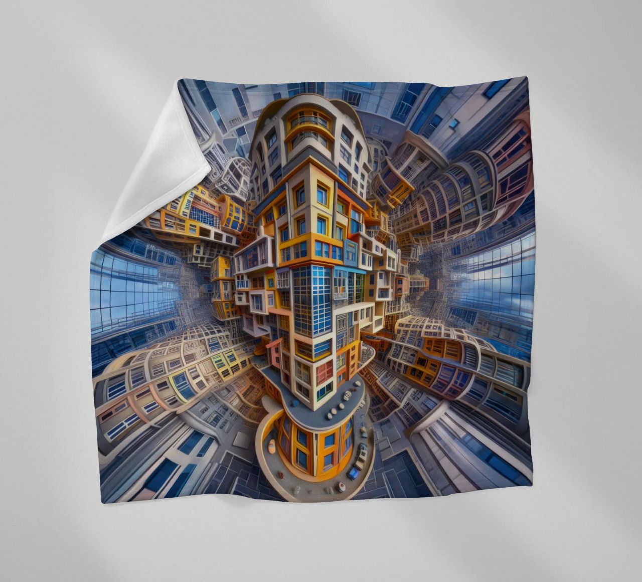 Sphere 053 - Futuristic Building Design With Vibrant Colors coperta in pile da Spheres