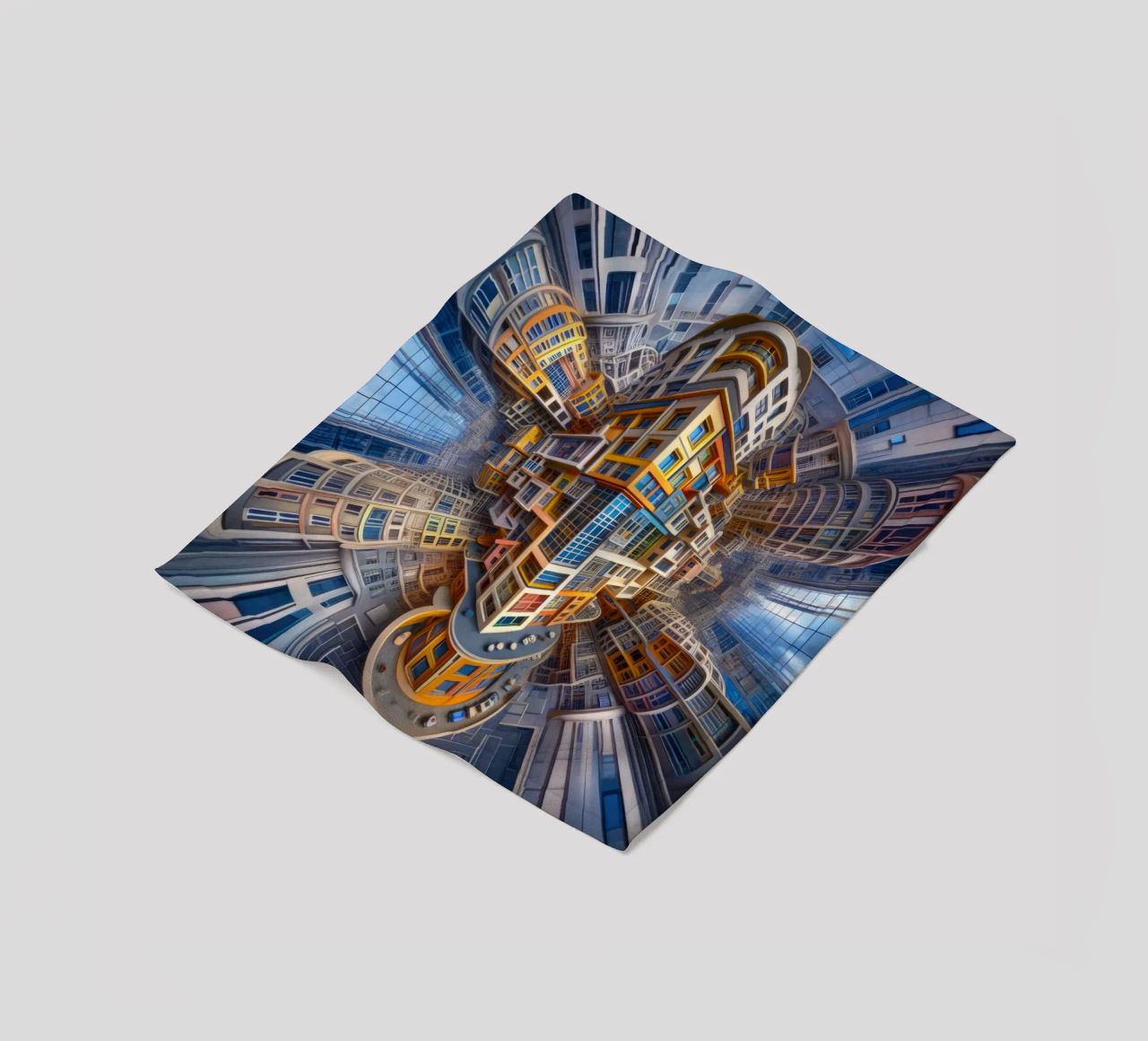 Sphere 053 - Futuristic Building Design With Vibrant Colors coperta in pile da Spheres