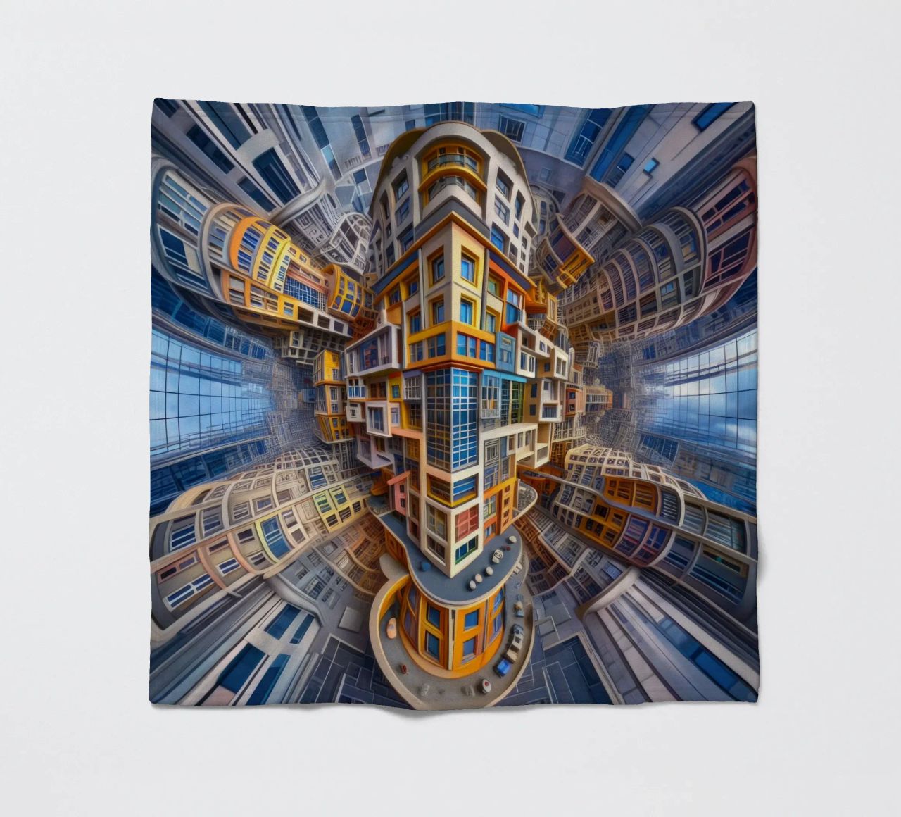 Sphere 053 - Futuristic Building Design With Vibrant Colors coperta in pile da Spheres