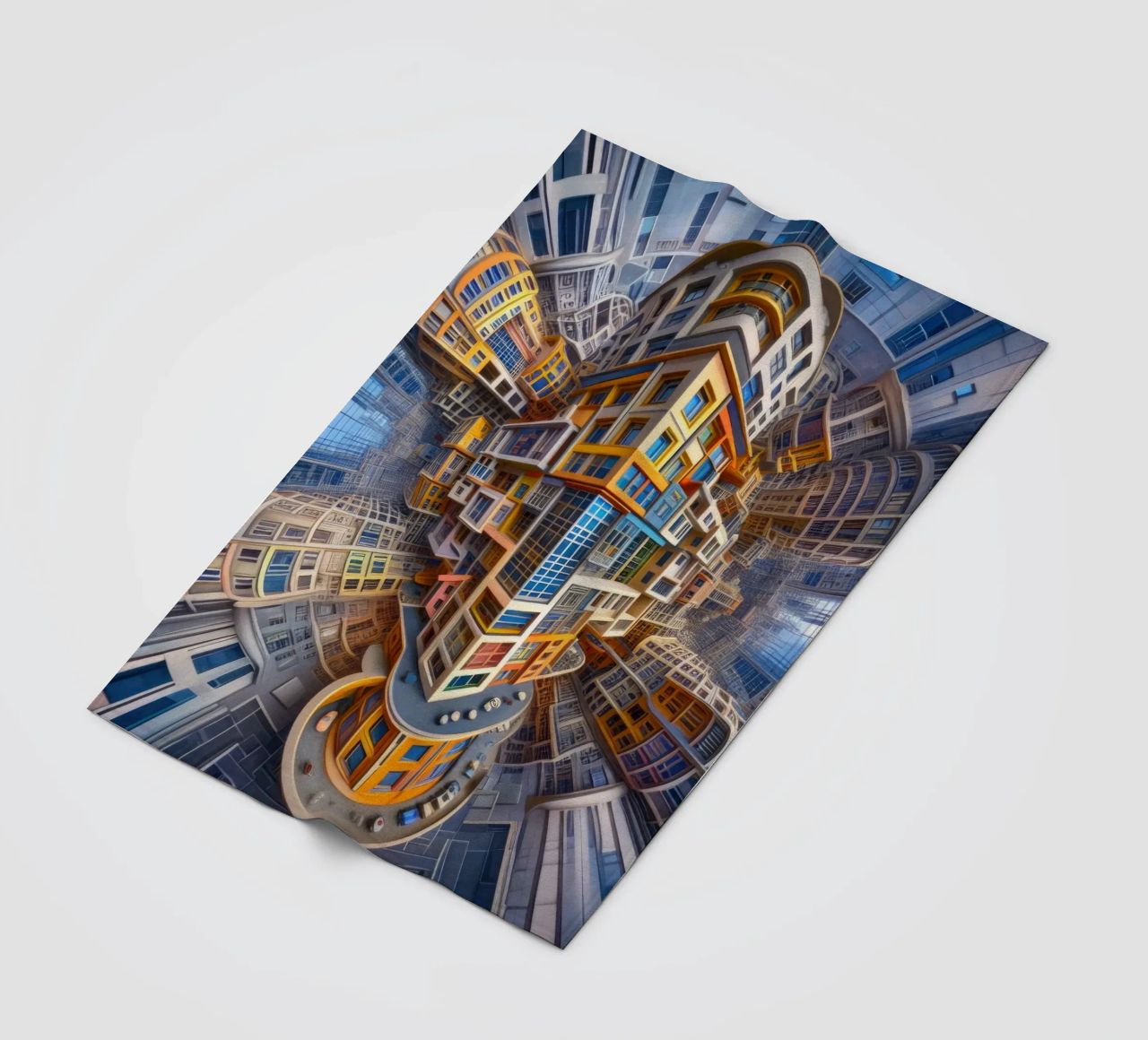 Sphere 053 - Futuristic Building Design With Vibrant Colors coperta in pile da Spheres