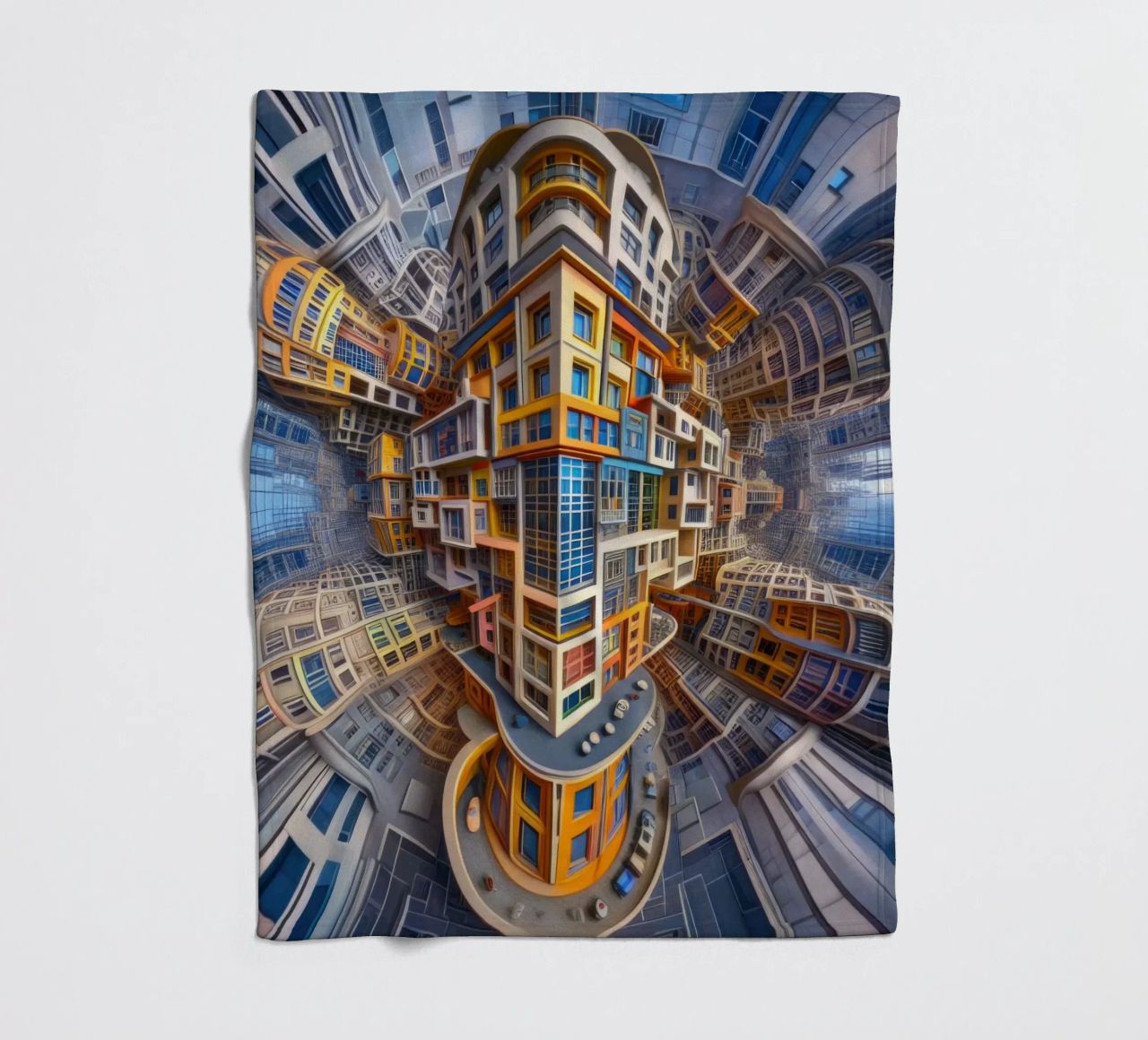 Sphere 053 - Futuristic Building Design With Vibrant Colors coperta in pile da Spheres