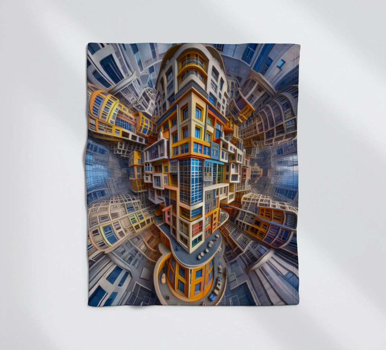 Sphere 053 - Futuristic Building Design With Vibrant Colors coperta in pile da Spheres